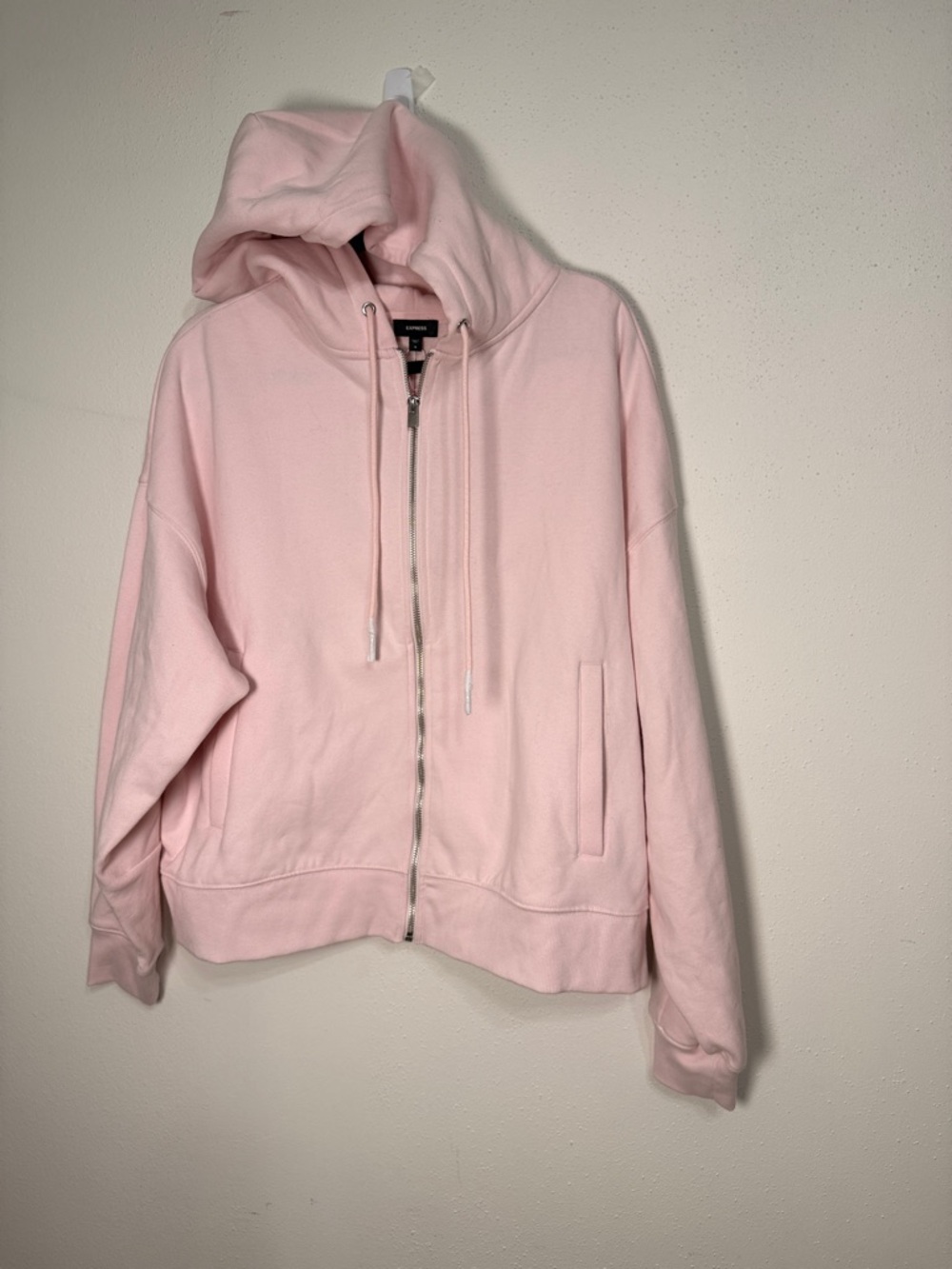 Express Light Pink Zip Hoodie